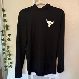 Under Armour Black Hoodie with White Logo